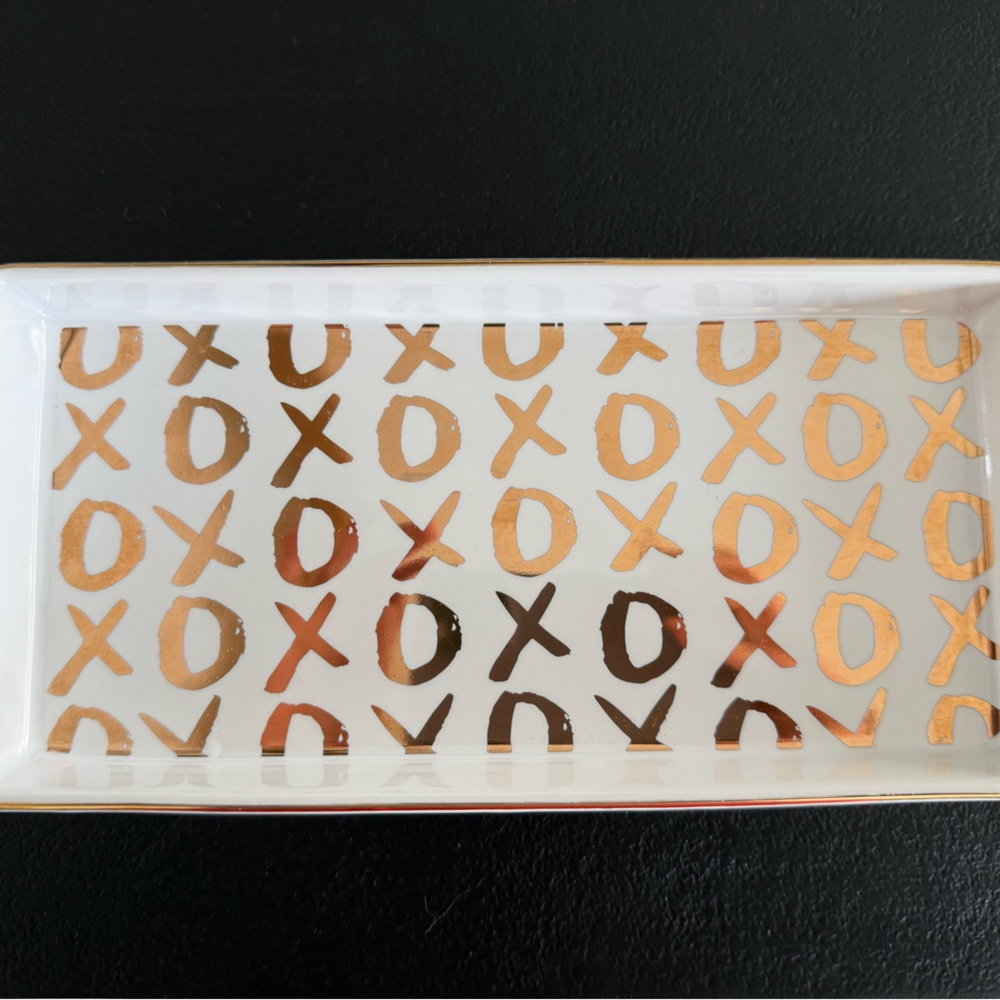 Threshold Gold XO Decorative Tray